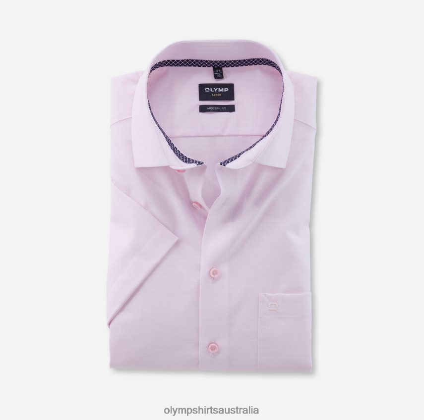Clothing AU OLYMP Luxor Modern Fit, Business Shirt, Global Kent, Rose T8882J1270