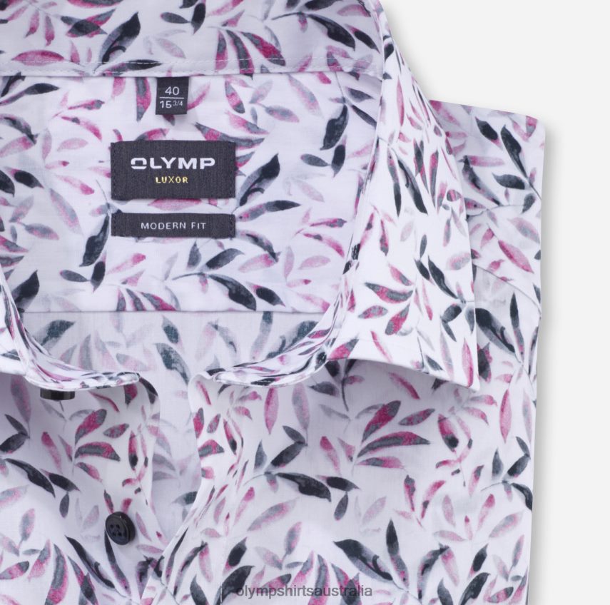 Clothing AU OLYMP Luxor Modern Fit, Business Shirt, Global Kent, Rose T8882J1291