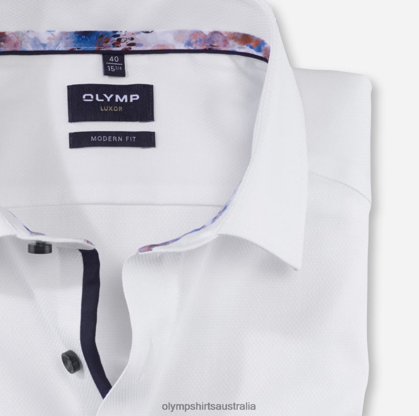 Clothing AU OLYMP Luxor Modern Fit, Business Shirt, Global Kent, White T8882J973