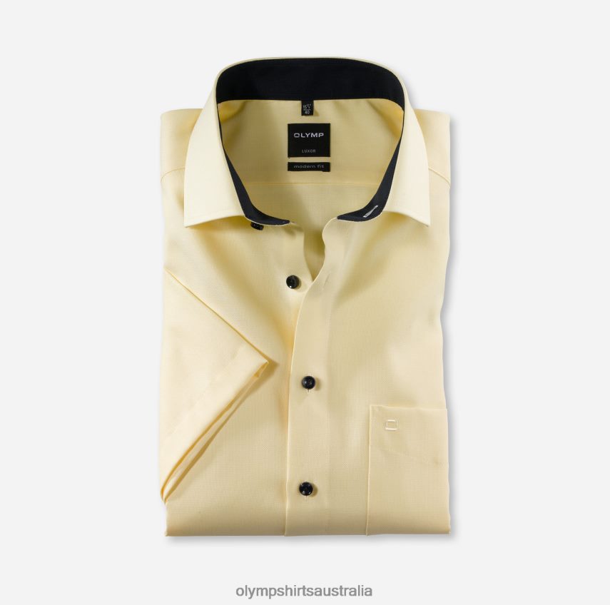 Clothing AU OLYMP Luxor Modern Fit, Business Shirt, Global Kent, Yellow T8882J1315