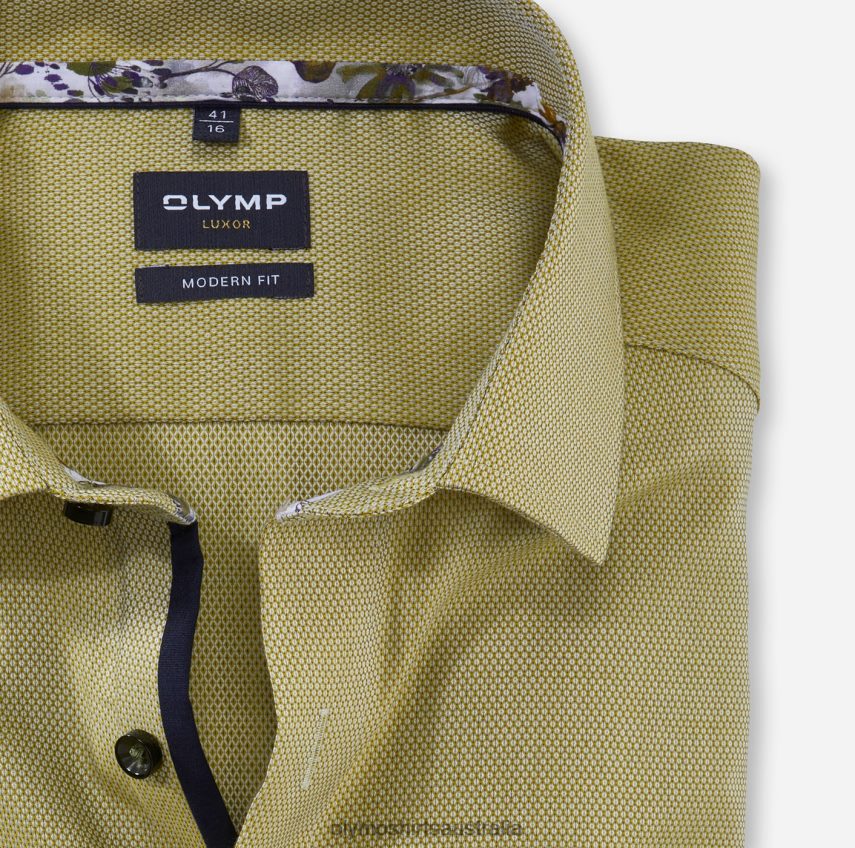 Clothing AU OLYMP Luxor Modern Fit, Business Shirt, Long Sleeve Extra Long, Global Kent, Lime T8882J1414