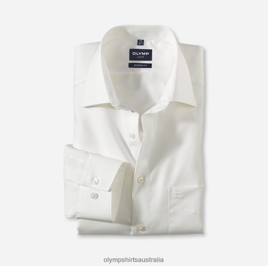 Clothing AU OLYMP Luxor Modern Fit, Business Shirt, Long Sleeve Extra Long, New Kent, Beige T8882J1451