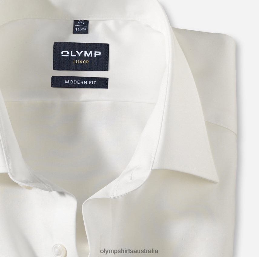 Clothing AU OLYMP Luxor Modern Fit, Business Shirt, Long Sleeve Extra Long, New Kent, Beige T8882J1451