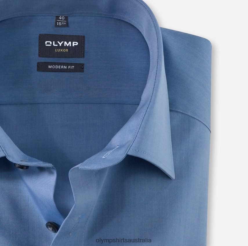 Clothing AU OLYMP Luxor Modern Fit, Business Shirt, Long Sleeve Extra Long, New Kent, Blue T8882J1455
