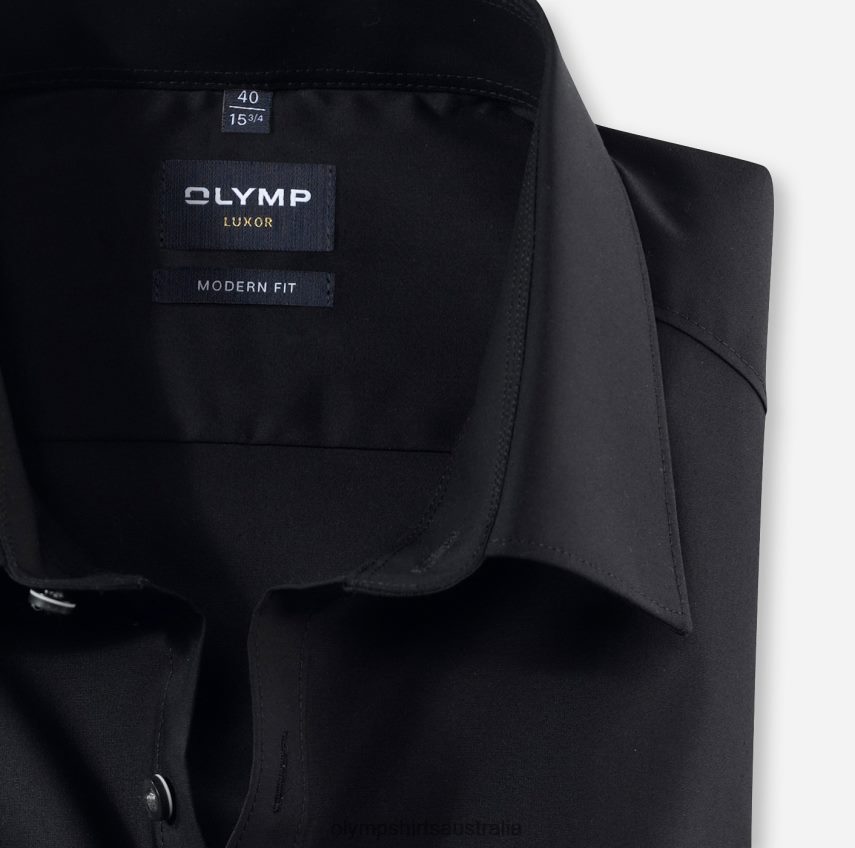 Clothing AU OLYMP Luxor Modern Fit, Business Shirt, New Kent, Black T8882J1381