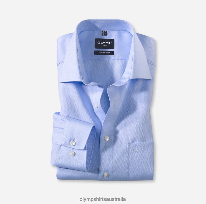 Clothing AU OLYMP Luxor Modern Fit, Business Shirt, New Kent, Bleu T8882J1006