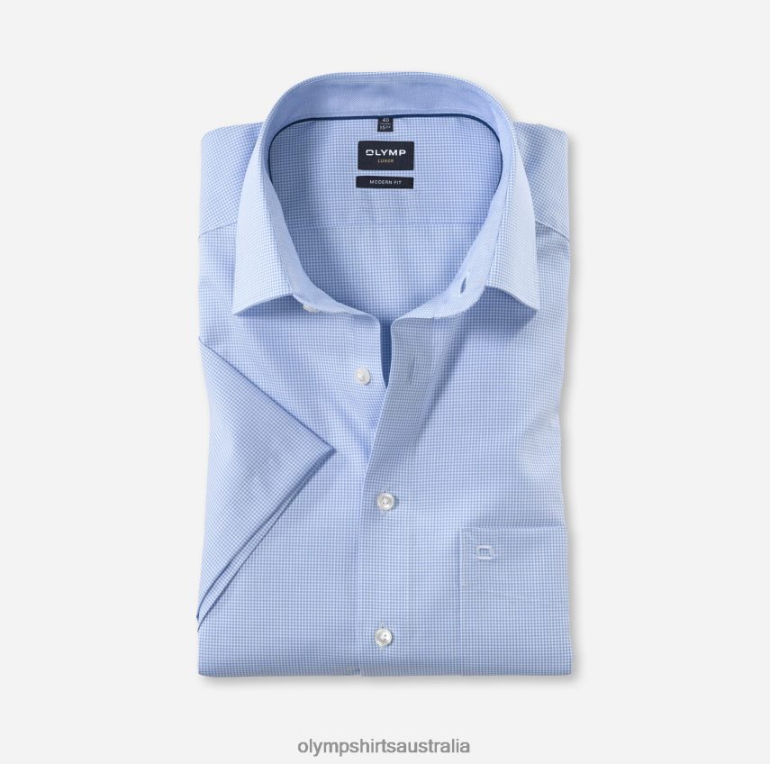 Clothing AU OLYMP Luxor Modern Fit, Business Shirt, New Kent, Bleu T8882J1022
