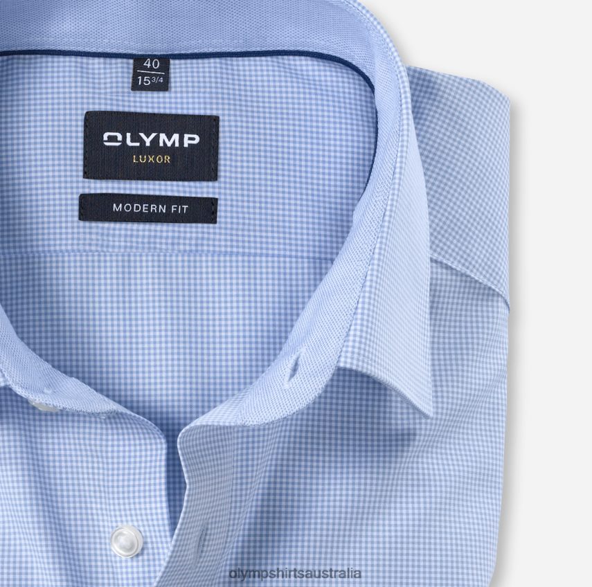 Clothing AU OLYMP Luxor Modern Fit, Business Shirt, New Kent, Bleu T8882J1086