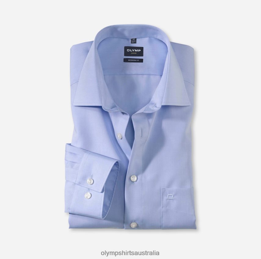 Clothing AU OLYMP Luxor Modern Fit, Business Shirt, New Kent, Bleu T8882J1389