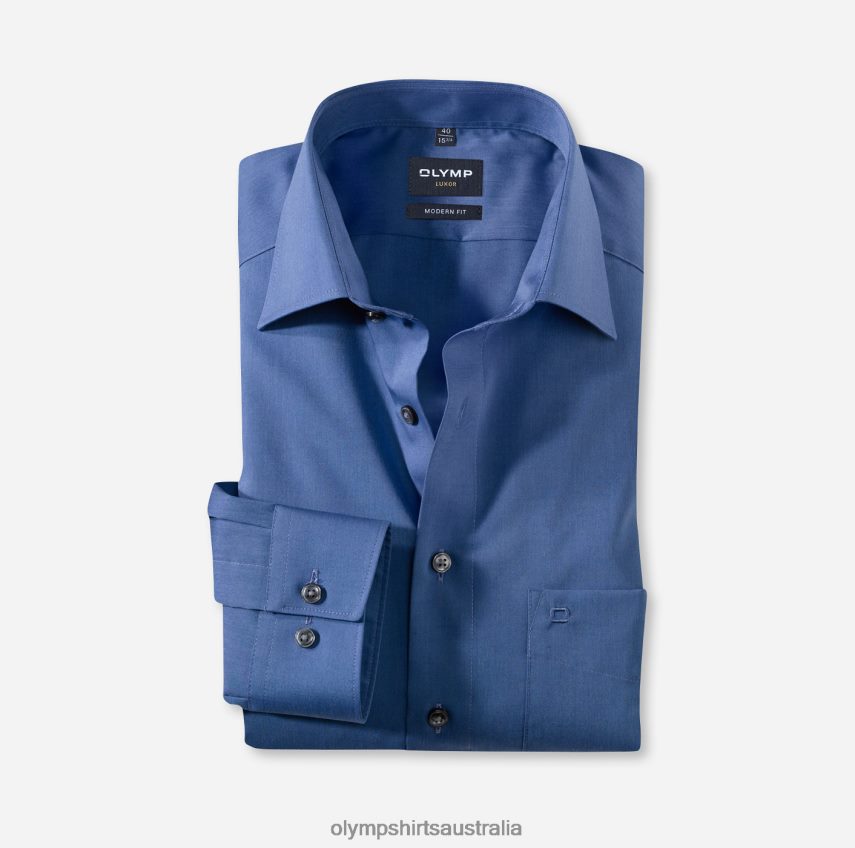 Clothing AU OLYMP Luxor Modern Fit, Business Shirt, New Kent, Indigo T8882J1384