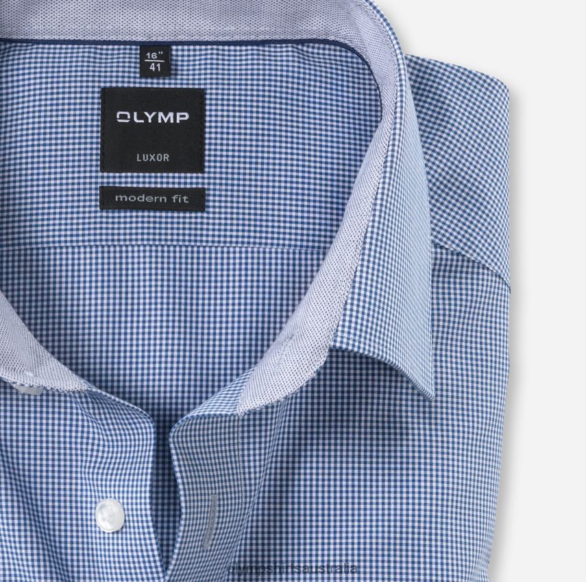 Clothing AU OLYMP Luxor Modern Fit, Business Shirt, New Kent, Royal T8882J1034