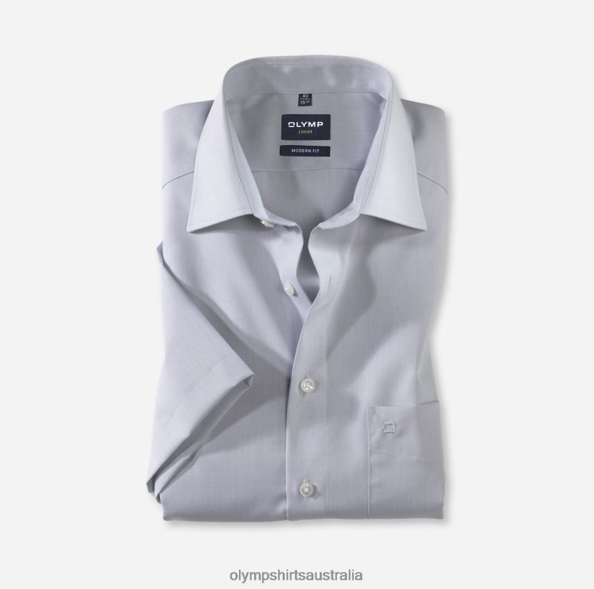 Clothing AU OLYMP Luxor Modern Fit, Business Shirt, New Kent, Silver Grey T8882J1385