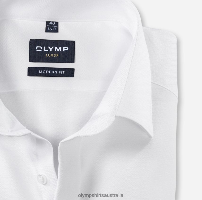 Clothing AU OLYMP Luxor Modern Fit, Business Shirt, New Kent, White T8882J1005