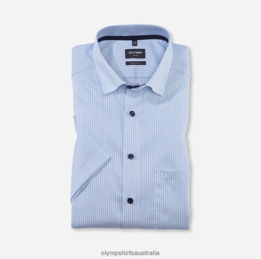 Clothing AU OLYMP Luxor Modern Fit, Business Shirt, Under Button-Down, Bleu T8882J1171