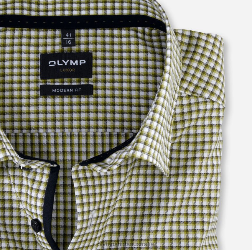 Clothing AU OLYMP Luxor Modern Fit, Business Shirt, Under Button-Down, Lime Green T8882J1367