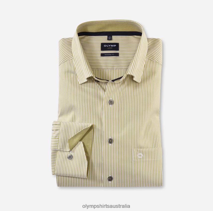 Clothing AU OLYMP Luxor Modern Fit, Business Shirt, Under Button-Down, Lime T8882J1020