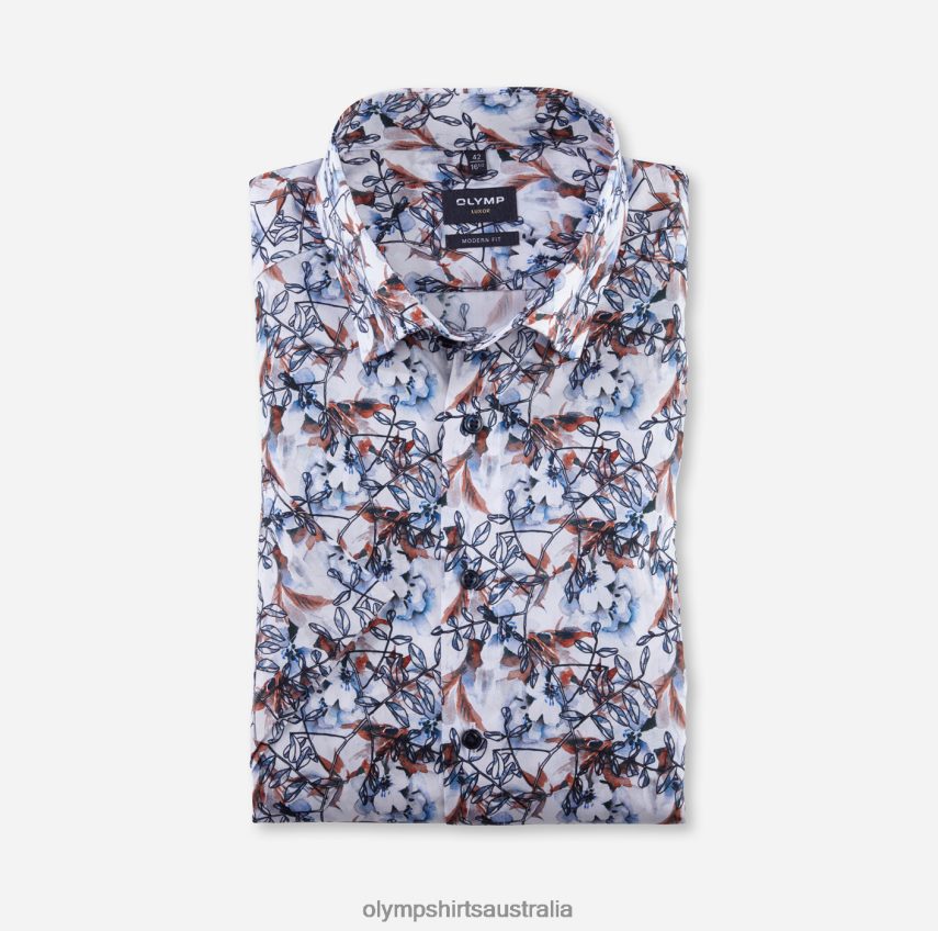 Clothing AU OLYMP Luxor Modern Fit, Business Shirt, Under Button-Down, Mandarin T8882J1123