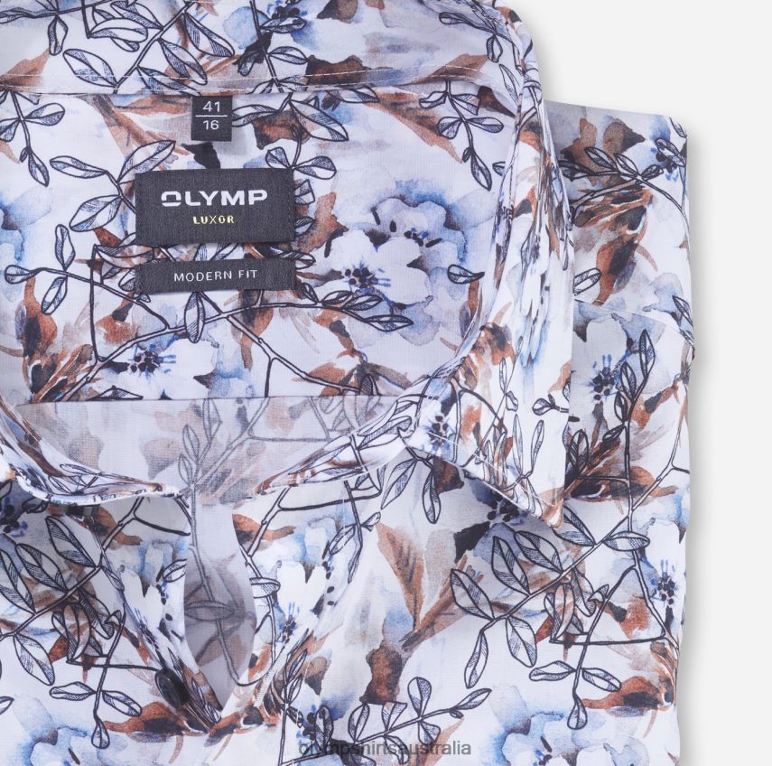 Clothing AU OLYMP Luxor Modern Fit, Business Shirt, Under Button-Down, Mandarin T8882J1242