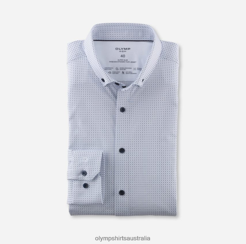 Clothing AU OLYMP No. Six 24/Seven Super Slim, Business Shirt, Button-Down, Bleu T8882J89