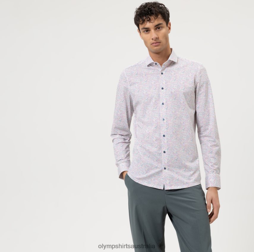 Clothing AU OLYMP No. Six 24/Seven Super Slim, Business Shirt, Cutaway, Fuchsia T8882J178