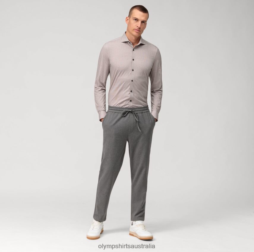 Clothing AU OLYMP No. Six 24/Seven Super Slim, Business Shirt, Kent, Dark Red T8882J116