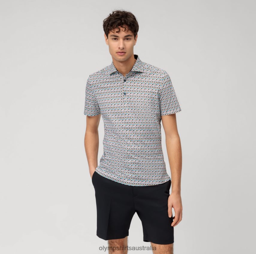 Clothing AU OLYMP No. Six 24/Seven Super Slim, Business Shirt, Kent, Emerald T8882J34