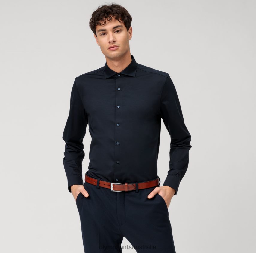 Clothing AU OLYMP No. Six 24/Seven Super Slim, Business Shirt, Kent, Marine T8882J200