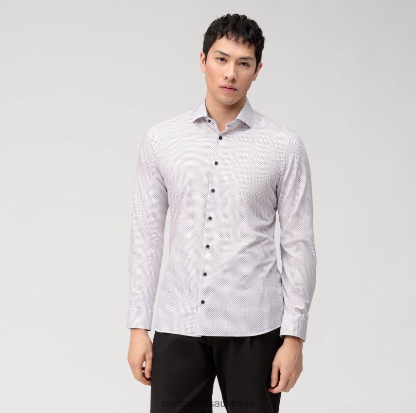 Clothing AU OLYMP No. Six 24/Seven Super Slim, Business Shirt, Kent, Mauve T8882J123