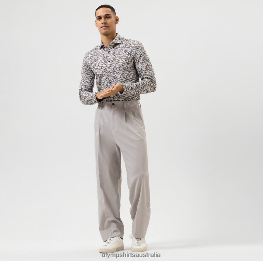 Clothing AU OLYMP No. Six 24/Seven Super Slim, Business Shirt, Kent, White T8882J166