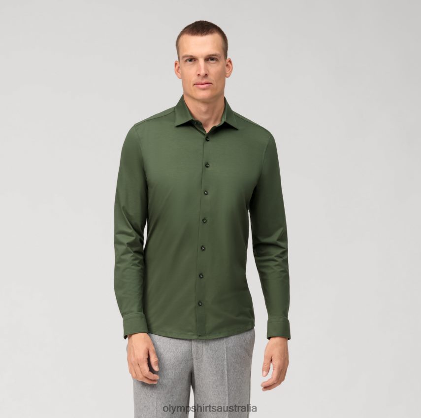 Clothing AU OLYMP No. Six 24/Seven Super Slim, Business Shirt, Long Sleeve Extra Long, Urban Kent, Putty T8882J304