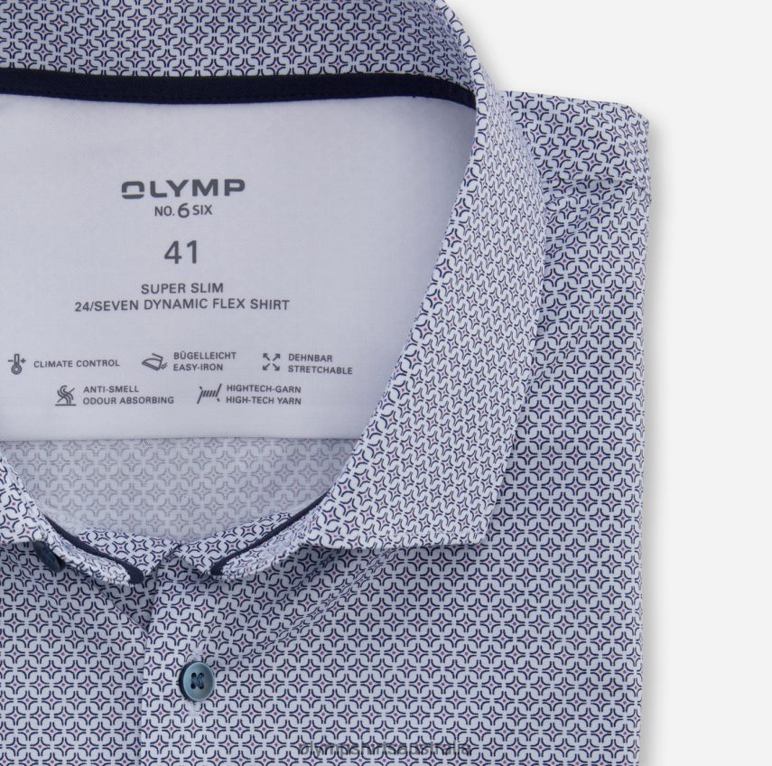 Clothing AU OLYMP No. Six 24/Seven Super Slim, Business Shirt, Modern Kent, Fuchsia T8882J234