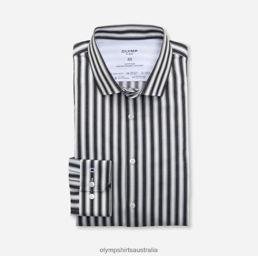 Clothing AU OLYMP No. Six 24/Seven Super Slim, Business Shirt, Modern Kent, Lime Green T8882J232