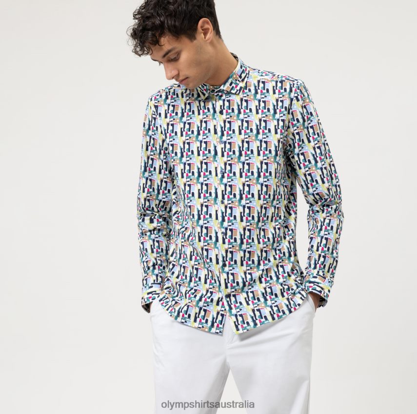 Clothing AU OLYMP No. Six 24/Seven Super Slim, Business Shirt, Modern Kent, Lime T8882J168