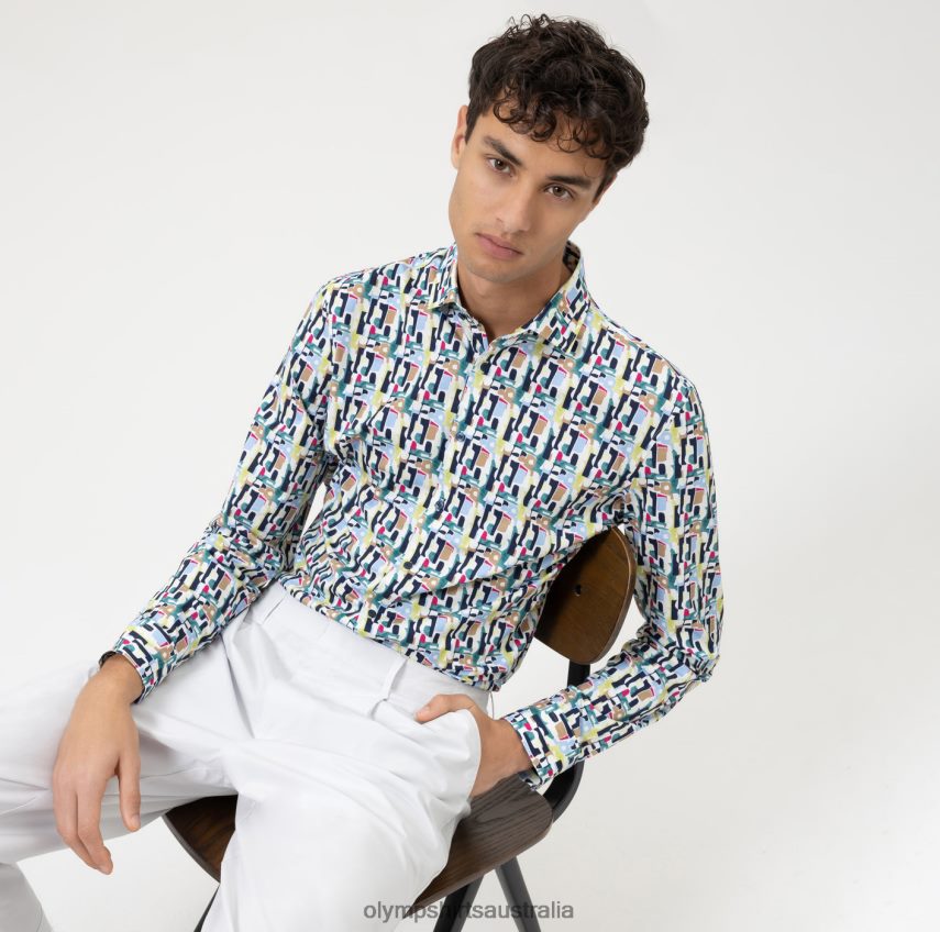 Clothing AU OLYMP No. Six 24/Seven Super Slim, Business Shirt, Modern Kent, Lime T8882J168