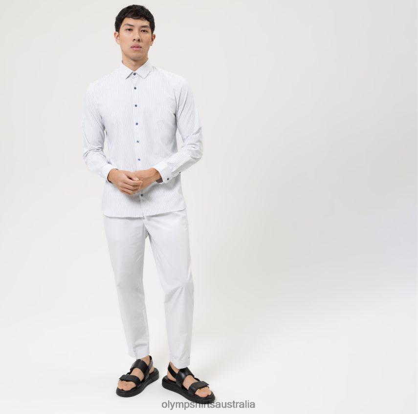 Clothing AU OLYMP No. Six 24/Seven Super Slim, Business Shirt, Modern Kent, Marine T8882J151