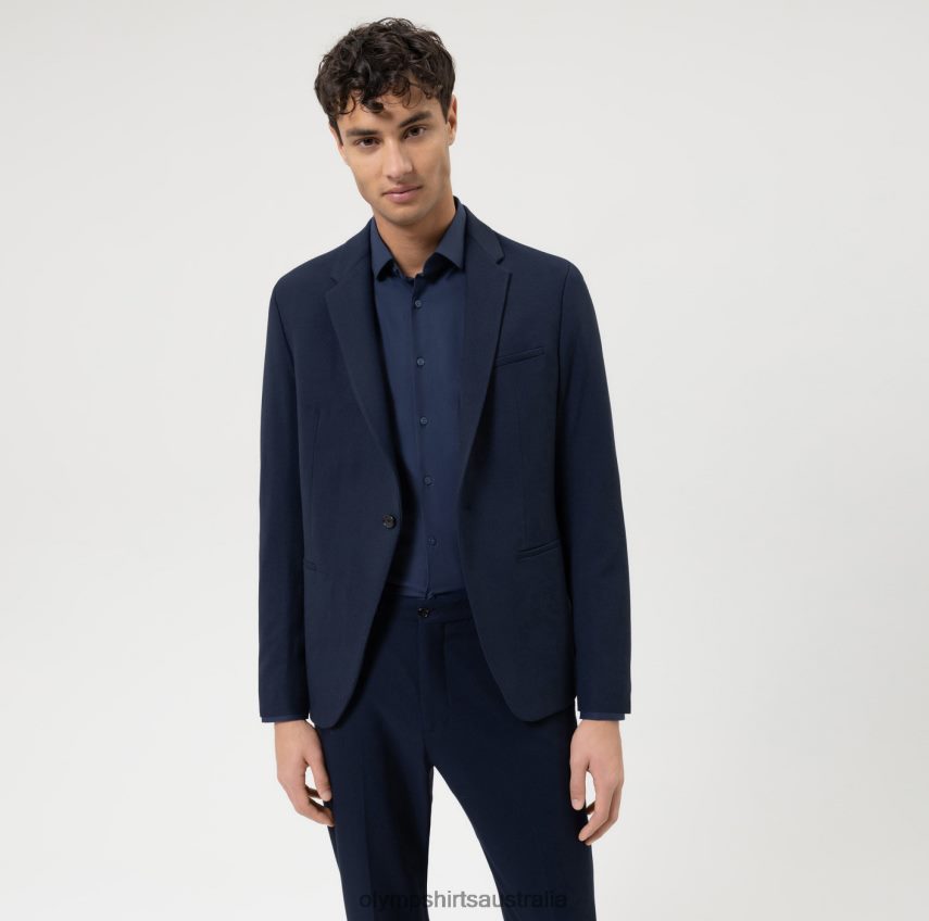 Clothing AU OLYMP No. Six 24/Seven Super Slim, Business Shirt, Modern Kent, Marine T8882J33