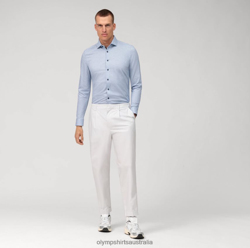 Clothing AU OLYMP No. Six 24/Seven Super Slim, Business Shirt, Modern Kent, Royal T8882J42