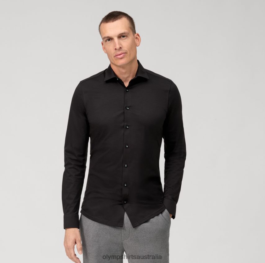 Clothing AU OLYMP No. Six 24/Seven Super Slim, Business Shirt, Urban Kent, Black T8882J109