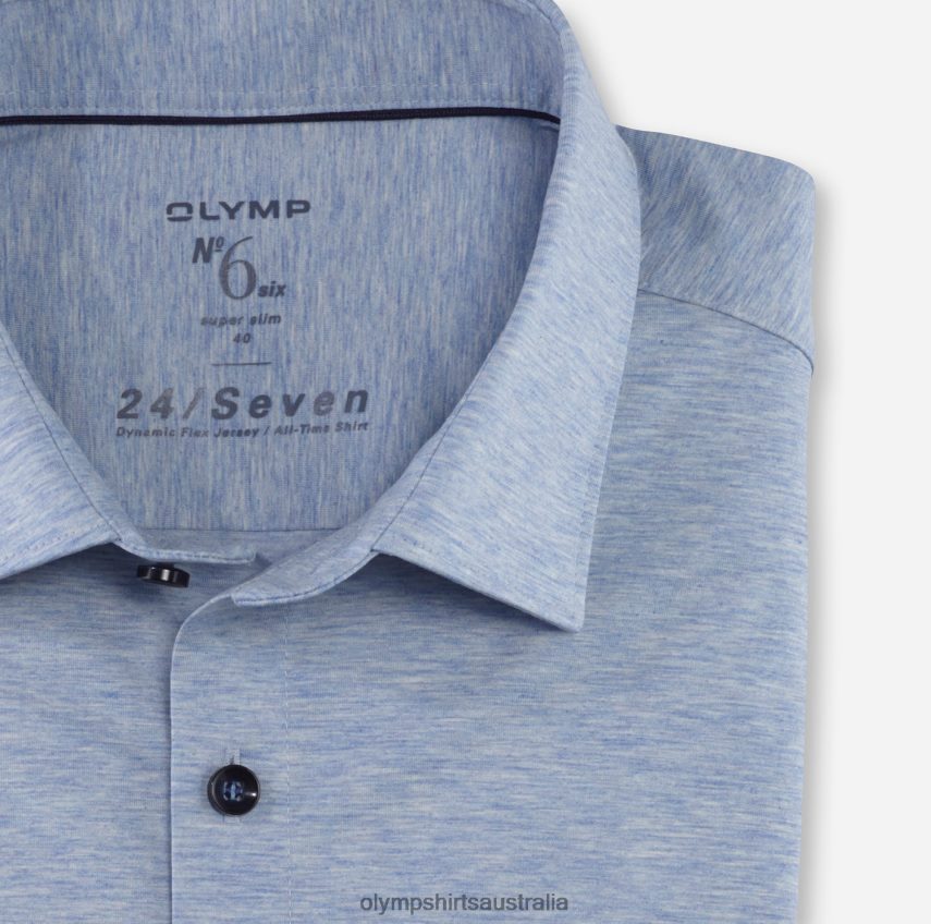 Clothing AU OLYMP No. Six 24/Seven Super Slim, Business Shirt, Urban Kent, Bleu T8882J53