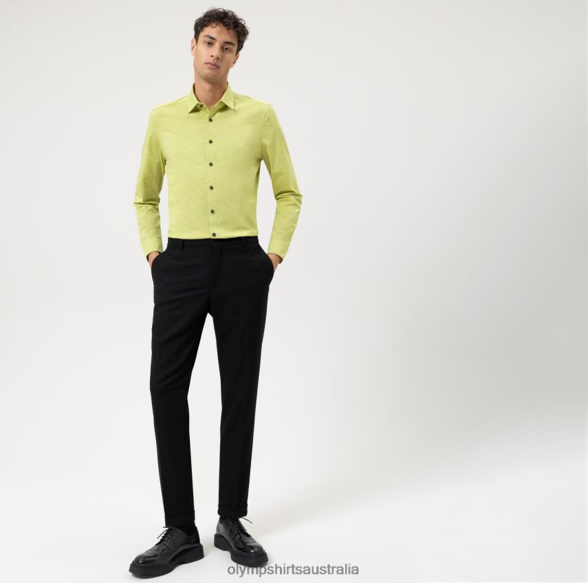 Clothing AU OLYMP No. Six 24/Seven Super Slim, Business Shirt, Urban Kent, Light Green T8882J150