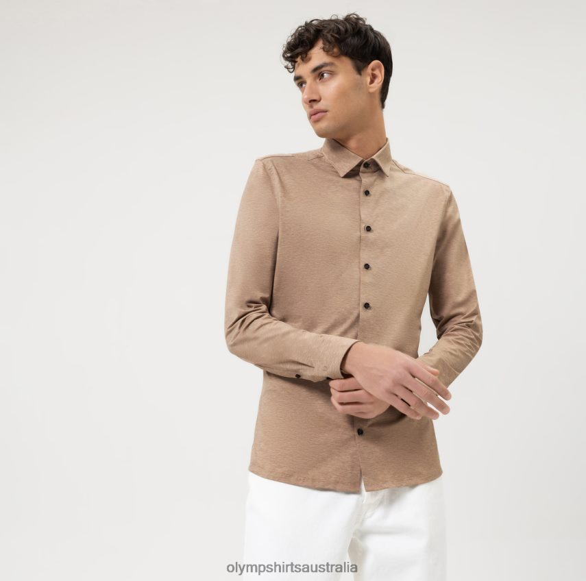 Clothing AU OLYMP No. Six 24/Seven Super Slim, Business Shirt, Urban Kent, Natural T8882J174