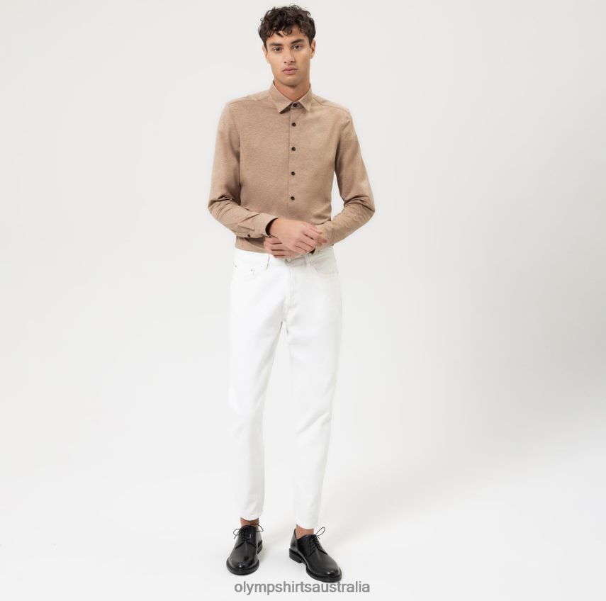 Clothing AU OLYMP No. Six 24/Seven Super Slim, Business Shirt, Urban Kent, Natural T8882J174