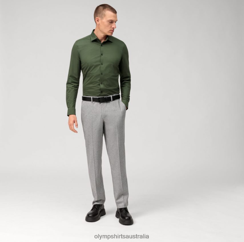 Clothing AU OLYMP No. Six 24/Seven Super Slim, Business Shirt, Urban Kent, Putty T8882J41