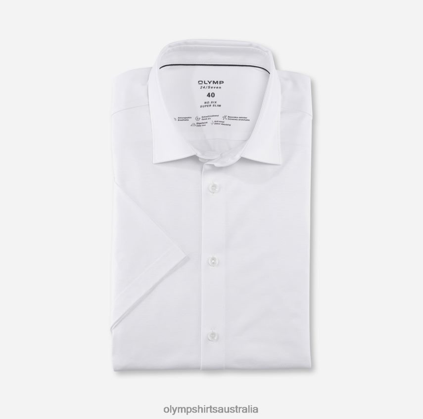 Clothing AU OLYMP No. Six 24/Seven Super Slim, Business Shirt, Urban Kent, White T8882J121