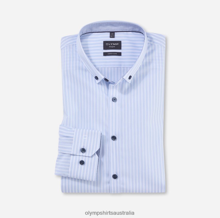 Clothing AU OLYMP No. Six Super Slim, Business Shirt, Button-Down, Bleu T8882J143