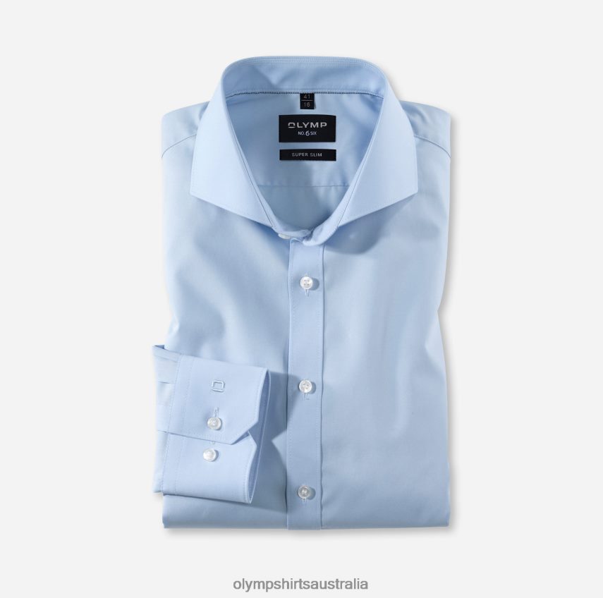 Clothing AU OLYMP No. Six Super Slim, Business Shirt, Cutaway, Light Blue T8882J270