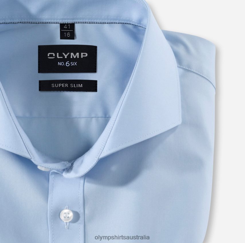 Clothing AU OLYMP No. Six Super Slim, Business Shirt, Cutaway, Light Blue T8882J270