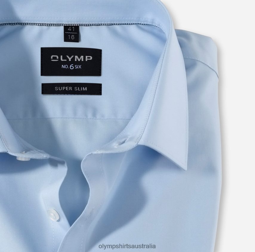 Clothing AU OLYMP No. Six Super Slim, Business Shirt, Long Sleeve Extra Long, Urban Kent, Light Blue T8882J337