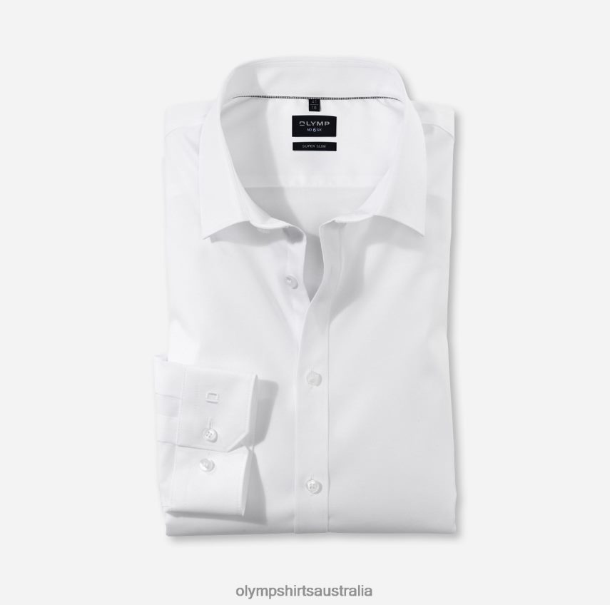 Clothing AU OLYMP No. Six Super Slim, Business Shirt, Long Sleeve Extra Long, Urban Kent, White T8882J338
