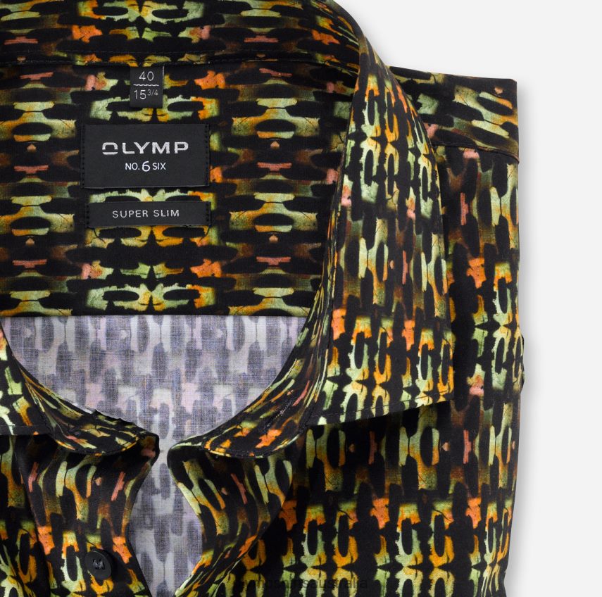 Clothing AU OLYMP No. Six Super Slim, Business Shirt, Modern Kent, Lime Green T8882J160